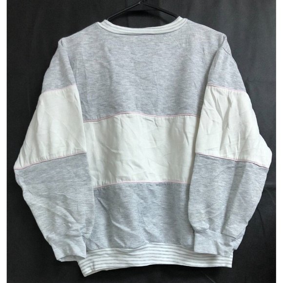 Vintage 80’s- Gitano Gray and Cream, pink trim sweatshirt - Picture 5 of 5